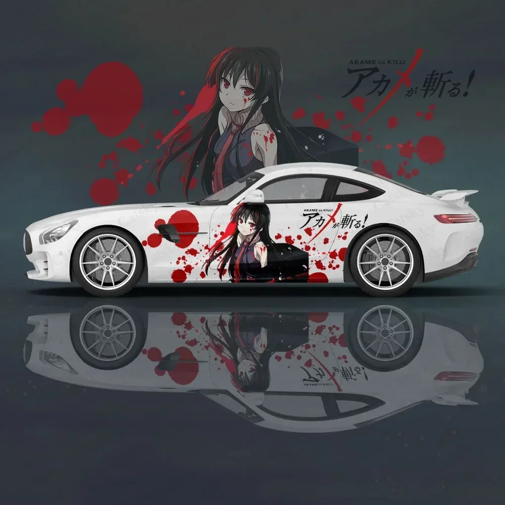 Фото Akame ga Kill аниме наклейки на кузов автомобиля в японском стиле Itasha виниловая боковая наклейка на автомобиль наклейка на кузов автомобиля №3