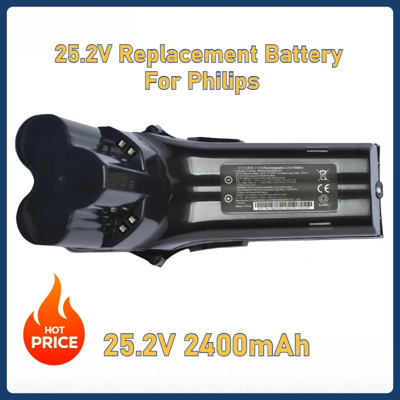 Сменный аккумулятор 25,2 В для беспроводного пылесоса Philips SpeedPro Max Aqua Stick XC8055/01 XC8045/01 XC8043/01 XC8347/01 XC8349/01
