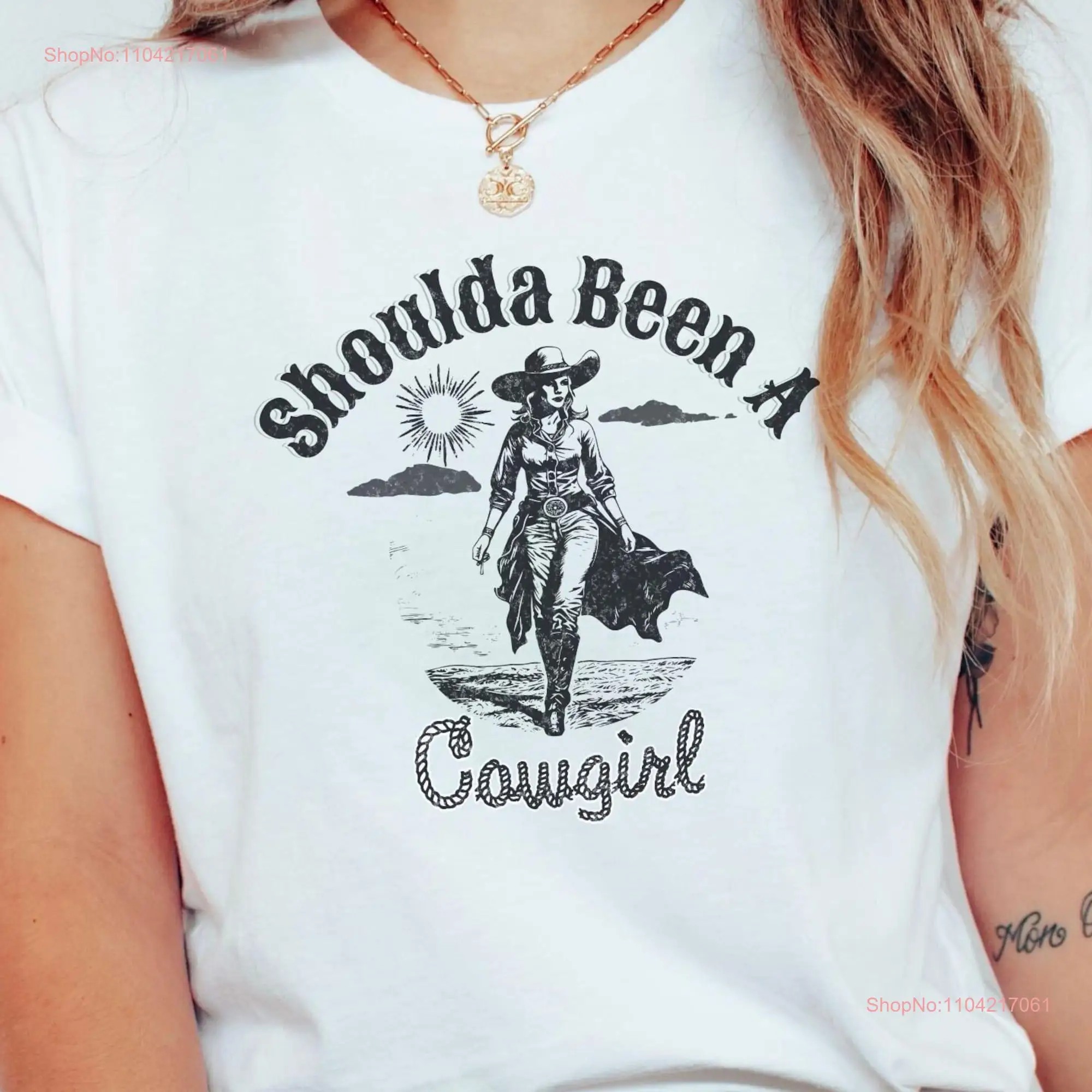 Футболка Must A Been Cowgirl в стиле ретро Western Rodeo Country XS с длинными или короткими рукавами