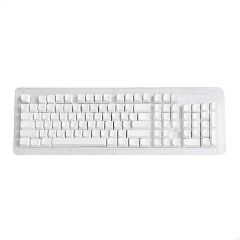 E74D 104 Ключ Минималистский белый бланк клавишных клавиш xda Высота PBT для механических клавиатур для офиса и игр