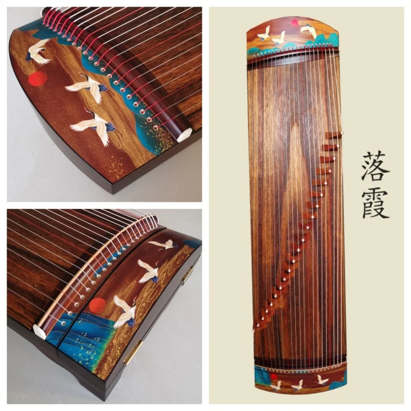 Guzheng 125 см с рисунком горной птицы, китайские струнные инструменты