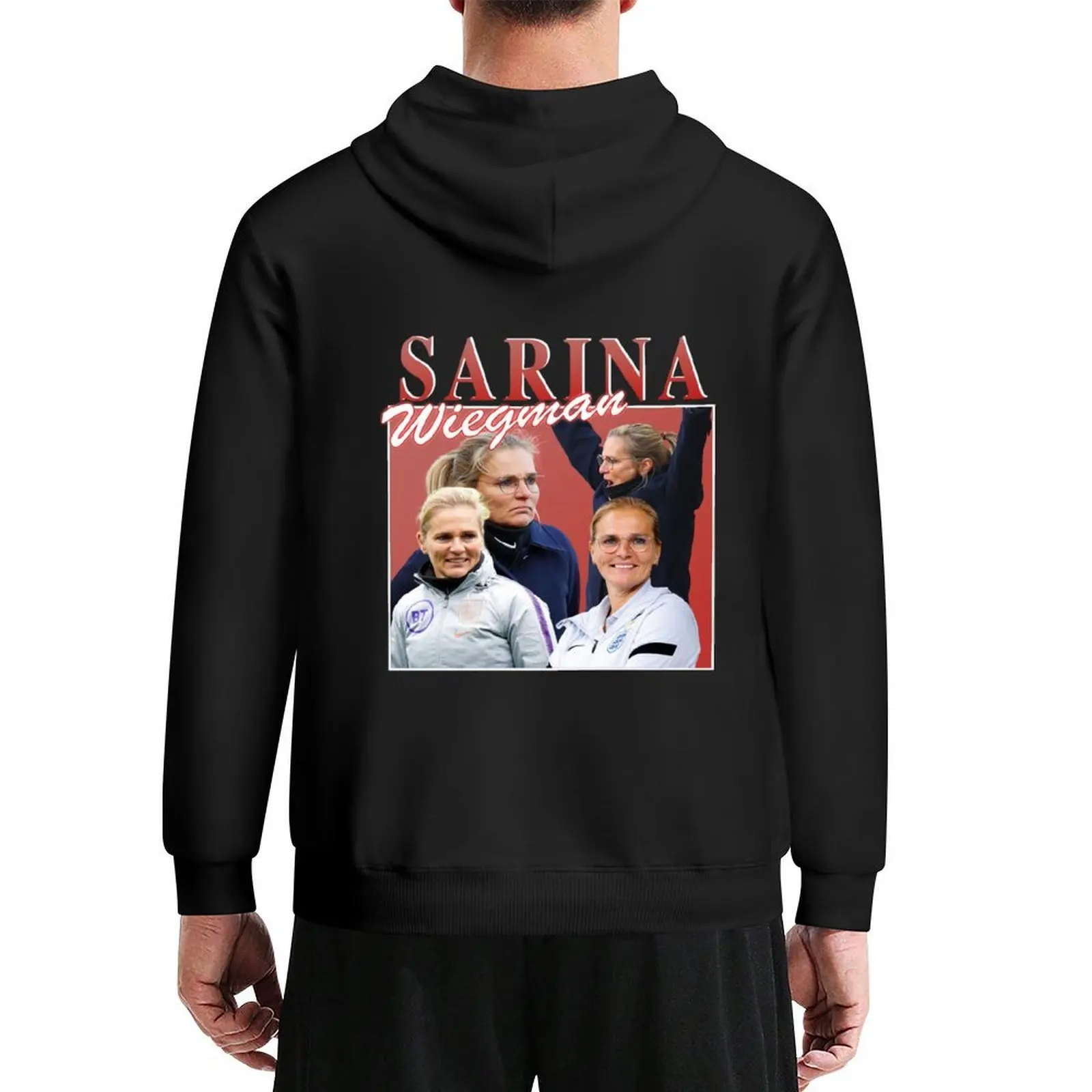 Толстовка с капюшоном Sarina Wiegman в стиле ретро, мужская одежда, зимняя одежда, модная мужская одежда, уличная одежда с капюшоном