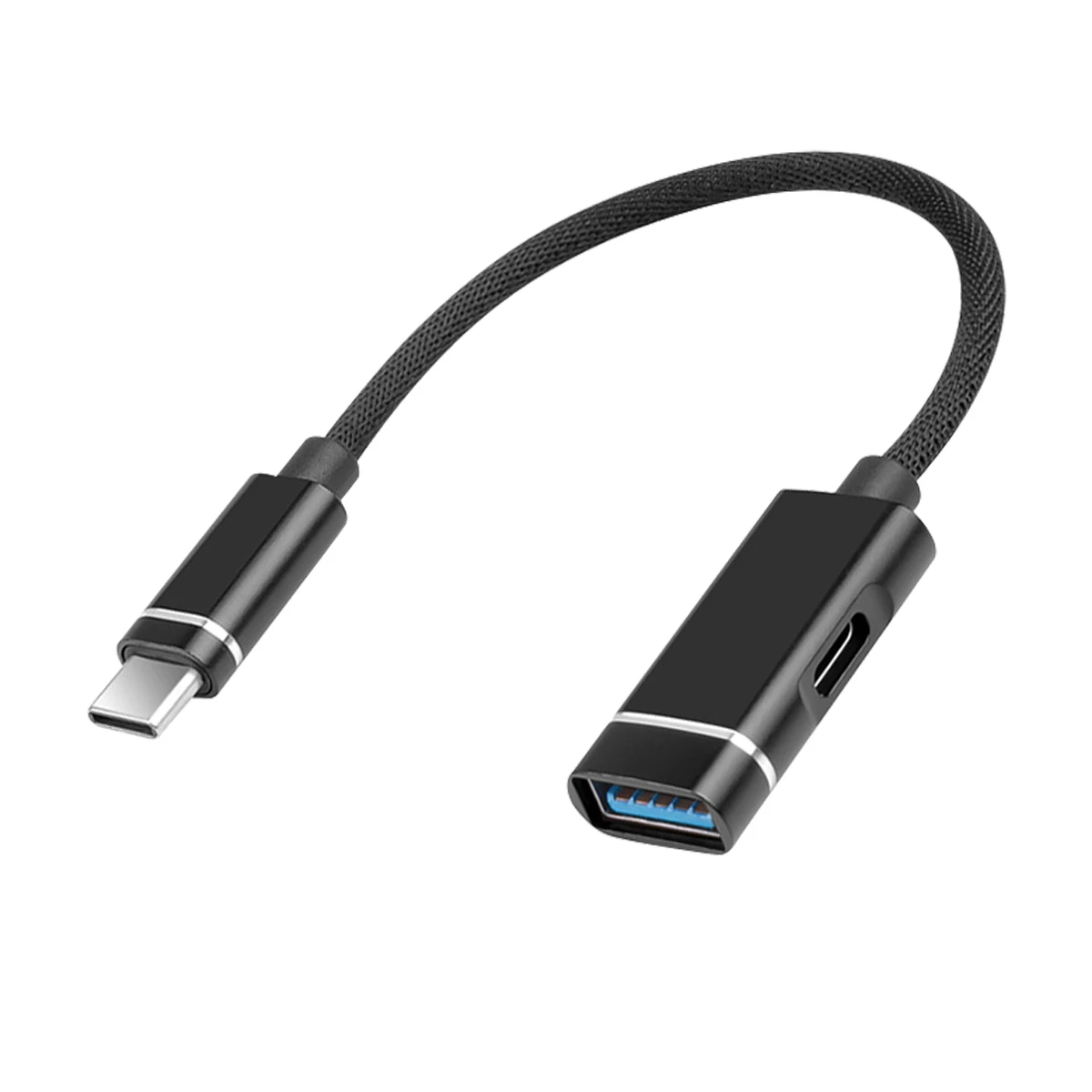 Высокоскоростной адаптер OTG типа C, разветвитель с 1 на 2 портами USB C, док-станция с быстрой зарядкой для игр