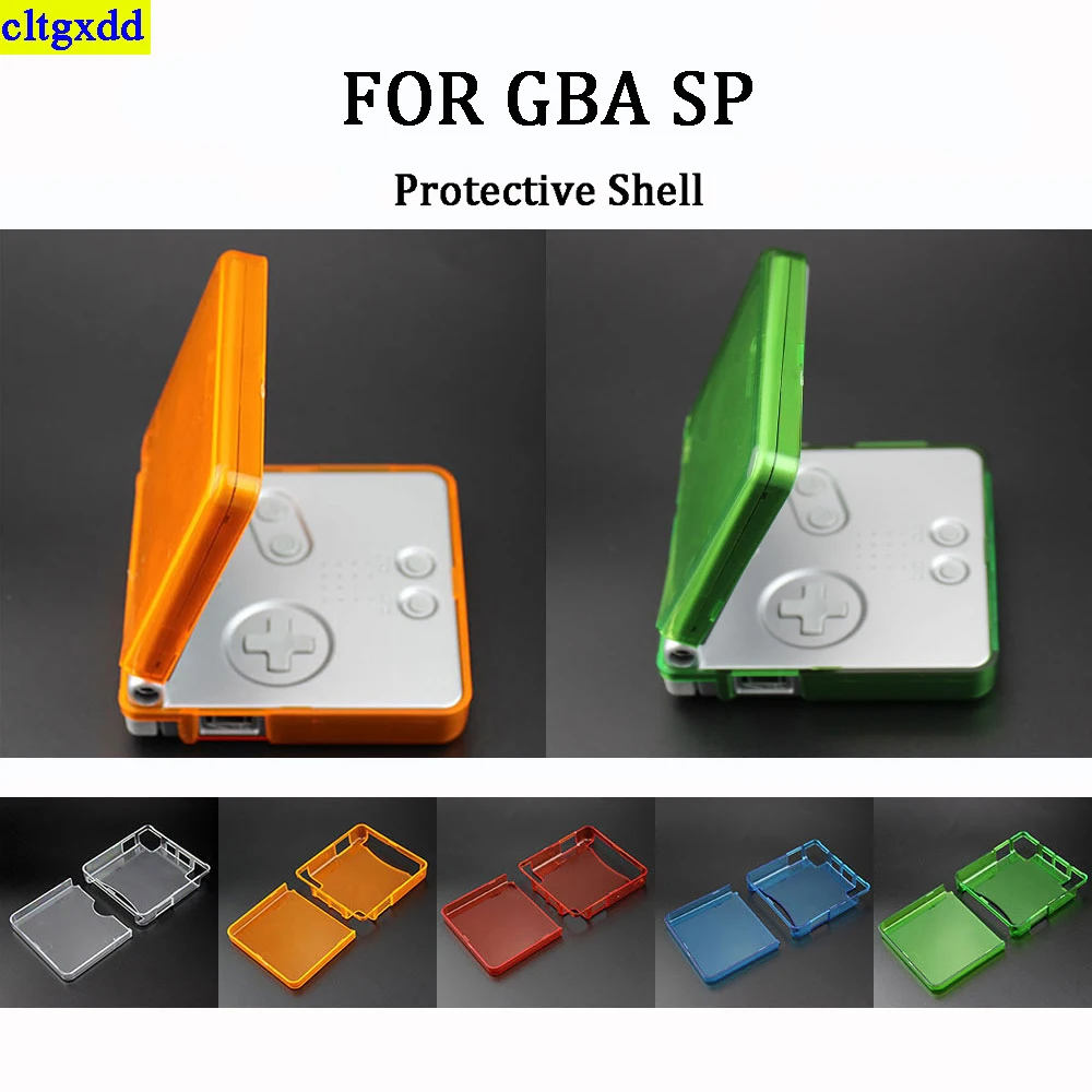 Cltgxdd 1 шт. для игровой консоли GBA SP пластиковая высококачественная прозрачная устойчивая к царапинам Защитная искусственная жесткая кристальная оболочка