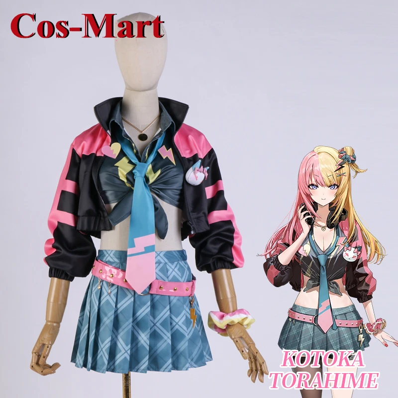 Cos-Mart аниме Vtuber Nijisanjien XSOLEIL Kotoka Torahime косплей костюм милая милая униформа активная вечеринка одежда для ролевых игр