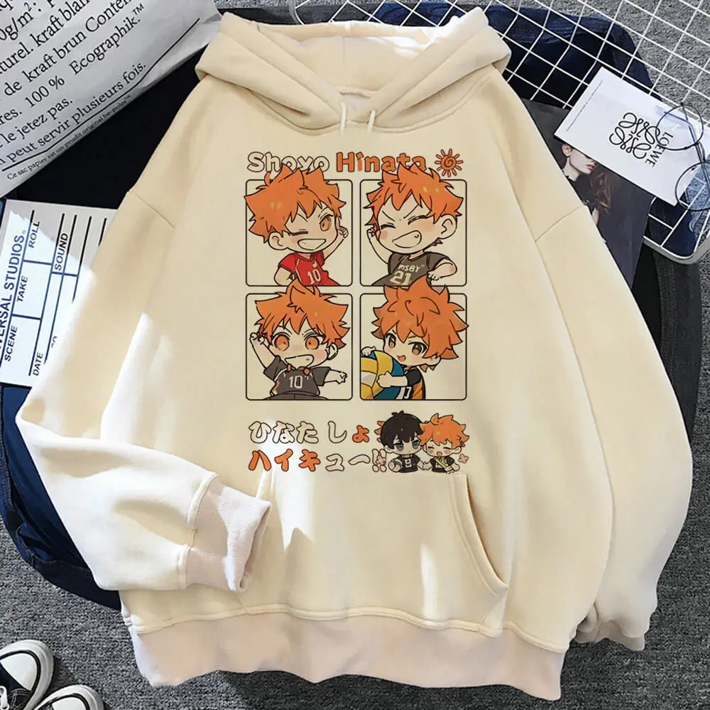 Haikyuu толстовка с капюшоном в стиле каваи, свитер в стиле аниме, современный стиль, удобный пуловер с комиксами для подростков, спортивные костюмы, дизайнерская мягкая ткань