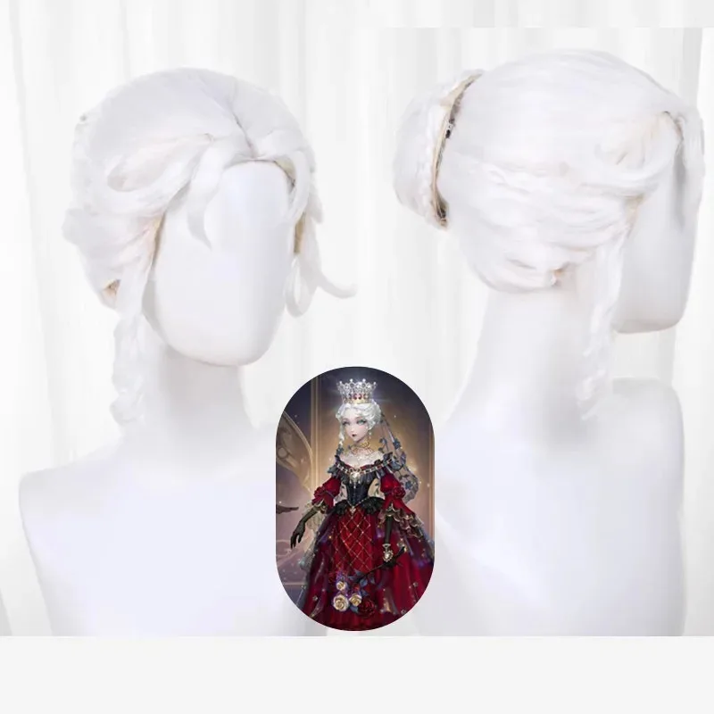 Фото 2025 12, игра Identity V, накладная надежда, кровавая королева Мэри, парик с короной для косплея, термостойкие синтетические волосы, вечеринка на Хэллоуин №2