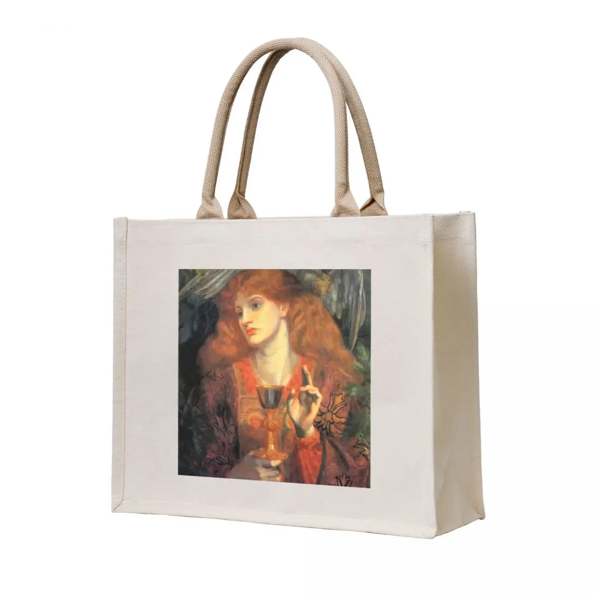 The Damsel of the Holy Grail - Dante Gabriel Rossetti Tote Bag Сумки женские многоразовые сумки для покупок эстетические сумки-тоут