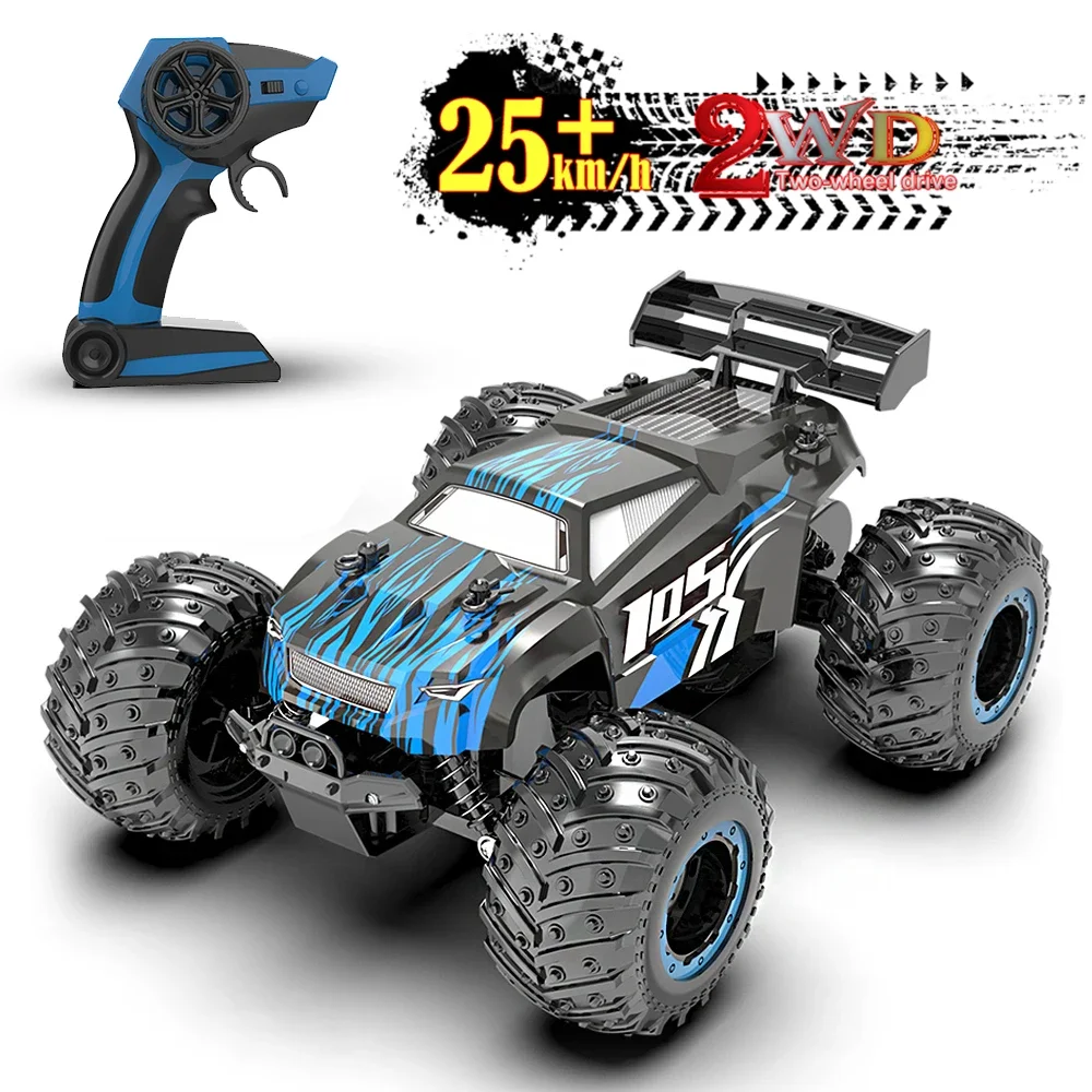JJRC Q105 1:18 25 км/ч 2,4G Матовый радиоуправляемый автомобиль — высокоскоростной внедорожный дрифт-грузовик со светодиодной подсветкой и скалолазанием 4x4