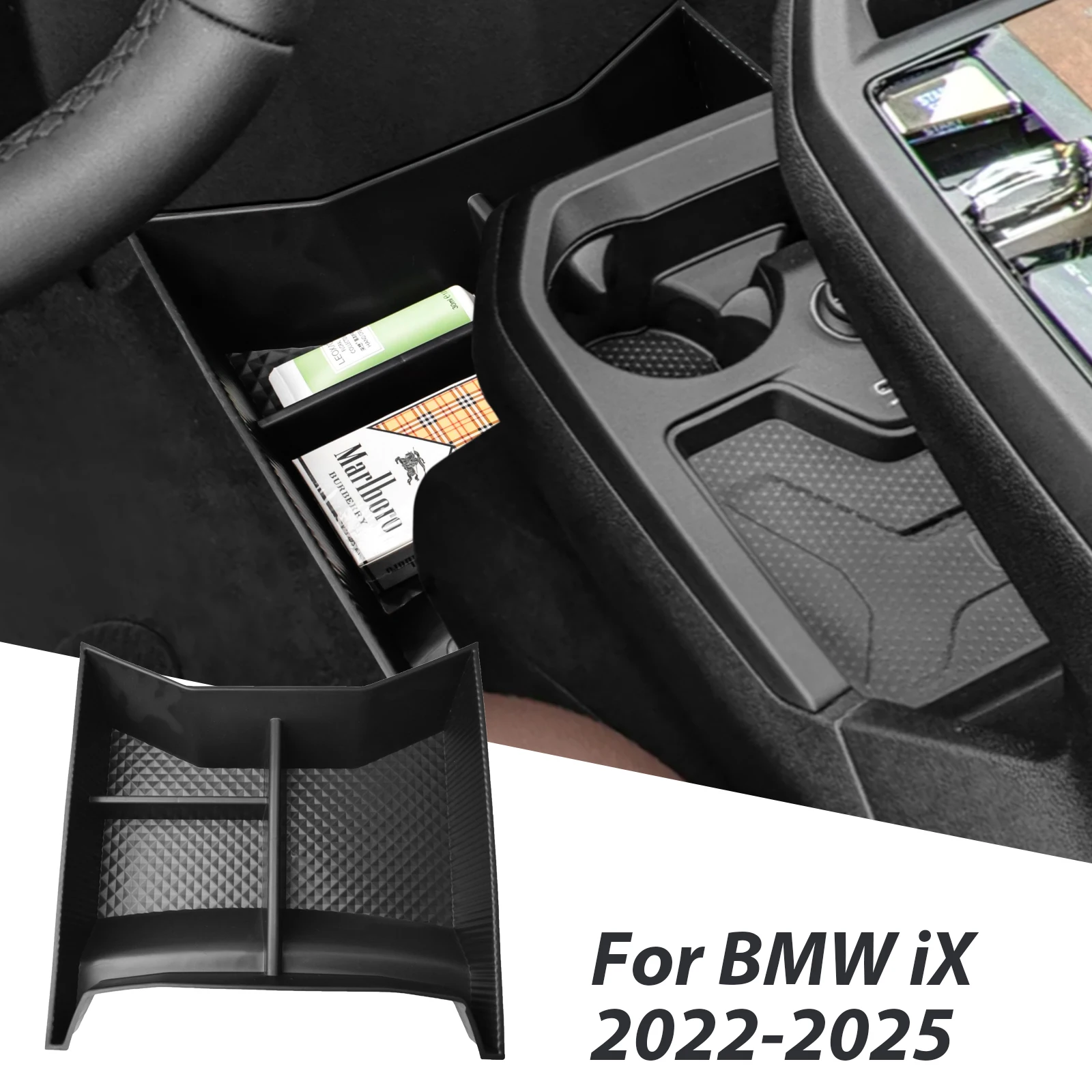 Нижний лоток для центральной консоли BMW iX I20 2022 2023 2024 ABS аксессуары для хранения в автомобиле напольный центральный консоль нижний Органайзер