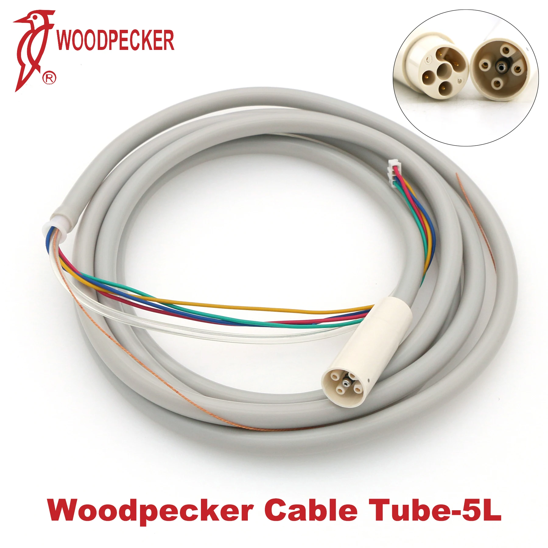 Фото Стоматологический скалер Woodpecker DTE, наконечник, съемный кабель-трубка, ультразвуковой скалер, кабель подходит для Woodpecker NSK EMS SATELEC, наконечник №3