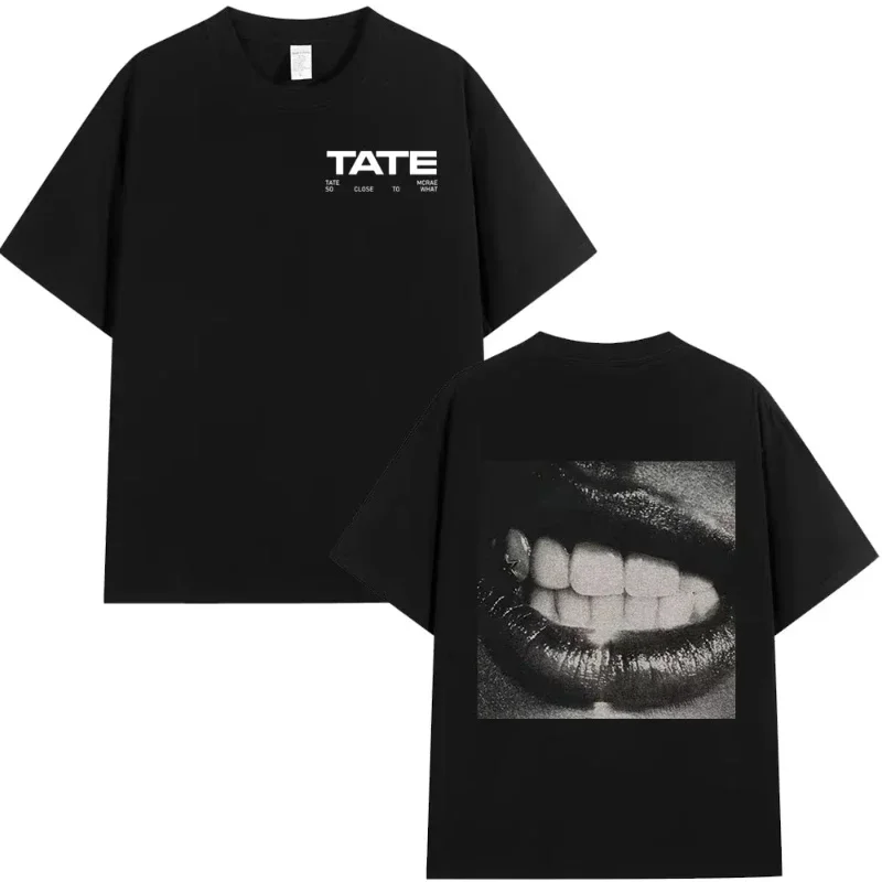 Tate McRae So Close To What 2025 Новый альбом Merch Футболка Мужчины Женщины Высококачественные хлопковые футболки с короткими рукавами Harajuku Футболка