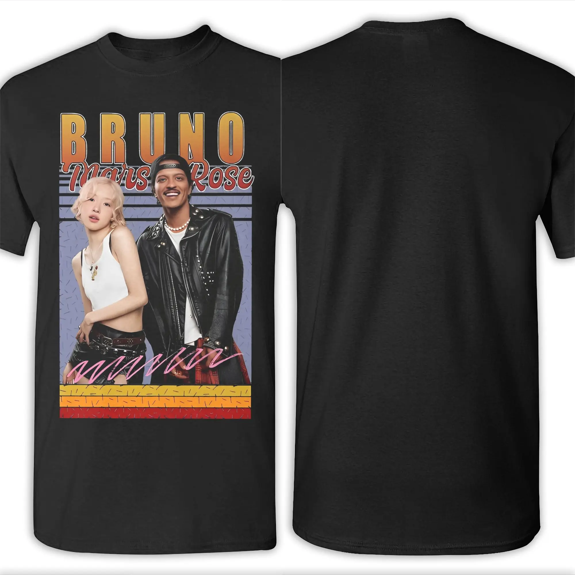Фото Retro Apt Rose bruno mars  Graphic Printing T Shirts Men Women  Cotton  Tee Shirt Clothes №5