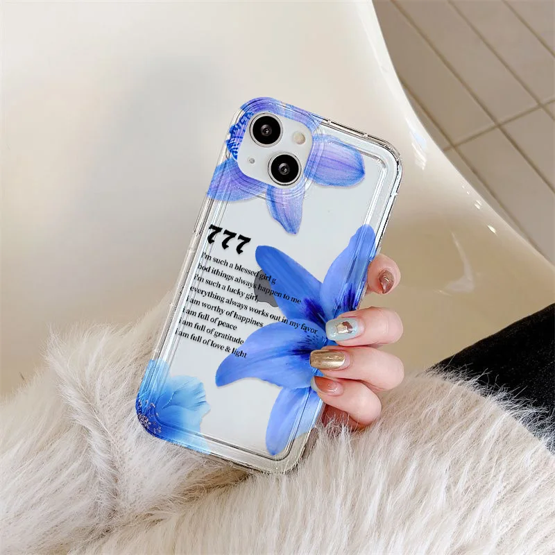 Фото Мягкий силиконовый чехол для iPhone 16 Fundas iPhone 17 Air 16 Pro Max 15 14 Plus 13 12 11 X XS XR 7 8 SE Capas TPU Flower Clear Cover №3