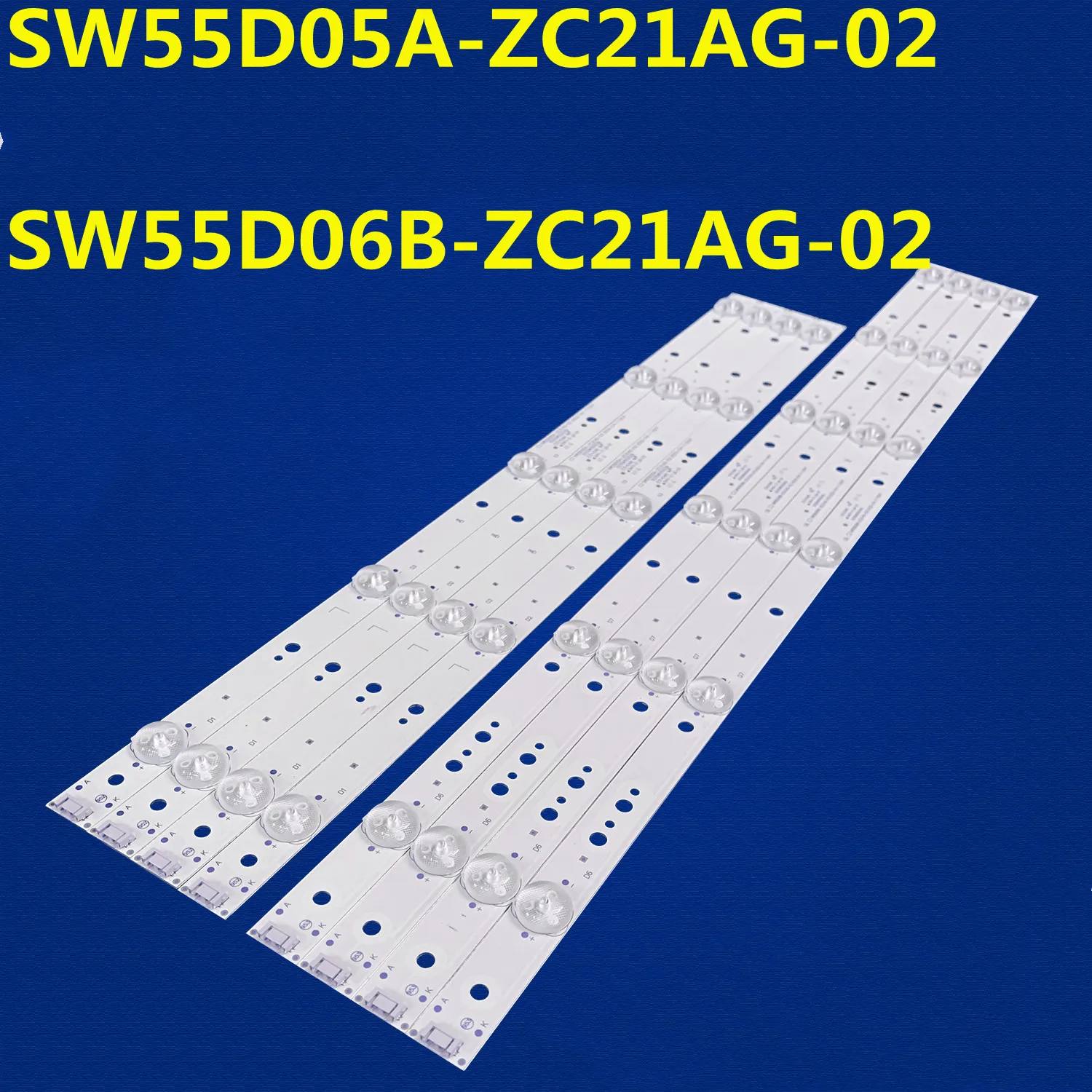 8 шт. светодиодная лента для подсветки SW55D05A-ZC21AG-02 SW55D06B-ZC21AG-02 для KX55 55KX1 55E5 55U3 55E5 55E368W 55L3650VM 55L5650VM Коммерческое освещение