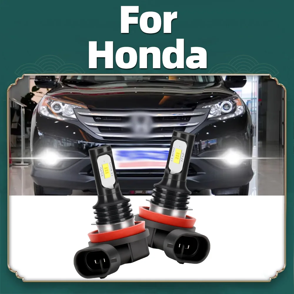 2 светодиодных противотуманных фары H8 H11 для Honda Accord 7 8 9 Civic 10 CR-V 3 4 5 Fit Jazz CRZ FR-V HR-V Insight Legend Odyssey Pilot Ridgeline
