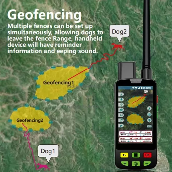 Фото GPS-трекер для собак 4 г/VHF Ошейник для дрессировки собак GPS Per Cani Da Caccia №5