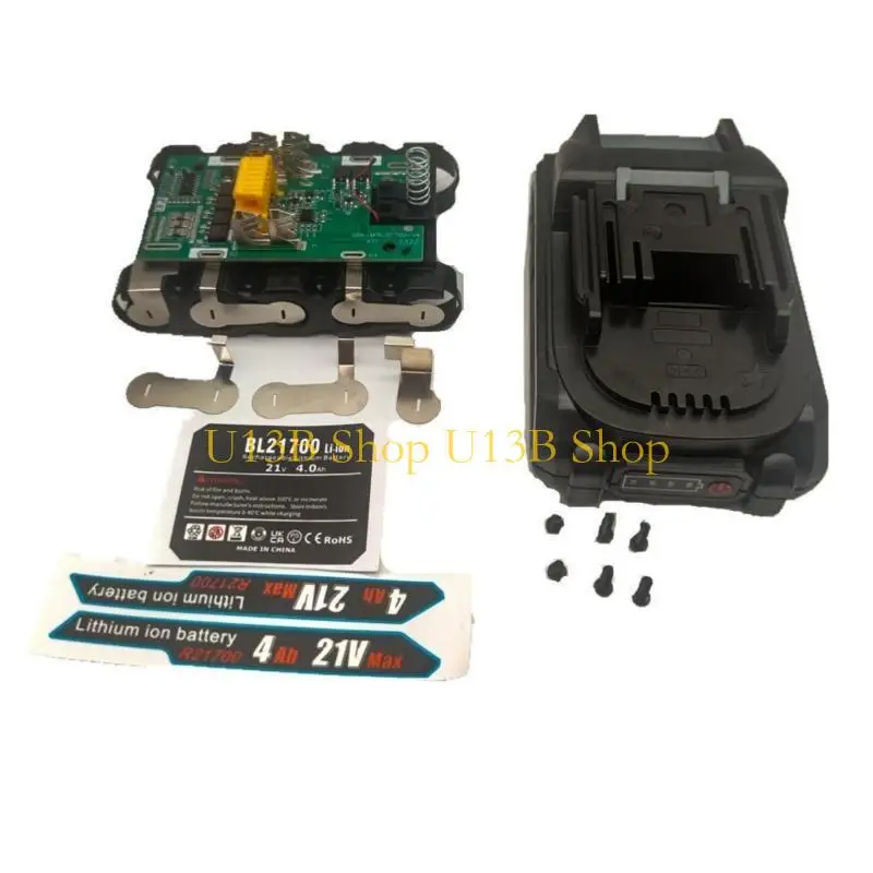 Фото U13B Easy Установка батареи для батареи для 18 В 18 В BL1830 BL1890 5S2P 5x21700 Держатель лития вентилируется вентилируемый №2