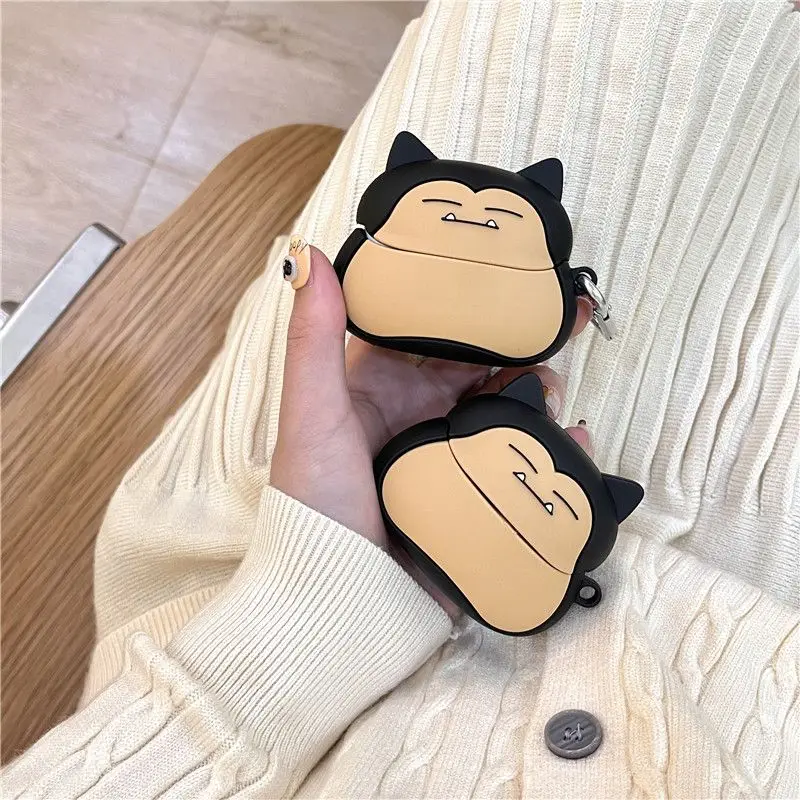 Чехол для Samsung Galaxy Buds 3 Pro, чехол Pokemon Ball Snorlax 3D аниме, силиконовый чехол для наушников Samsung Galaxy Buds 3, детский чехол