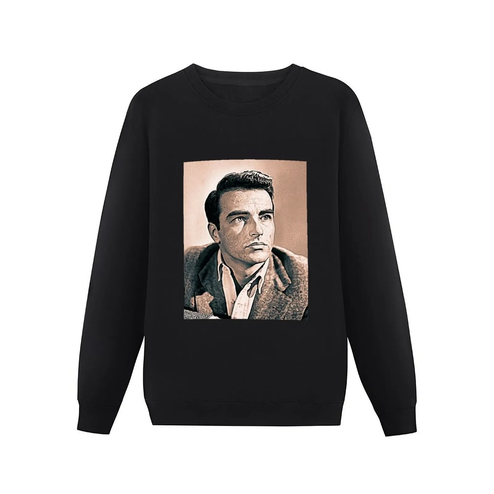 Фото Montgomery Clift Art - винтажная краска - D85 Пуловер Толстовка зимняя одежда мужское пальто модная мужская толстовка №2
