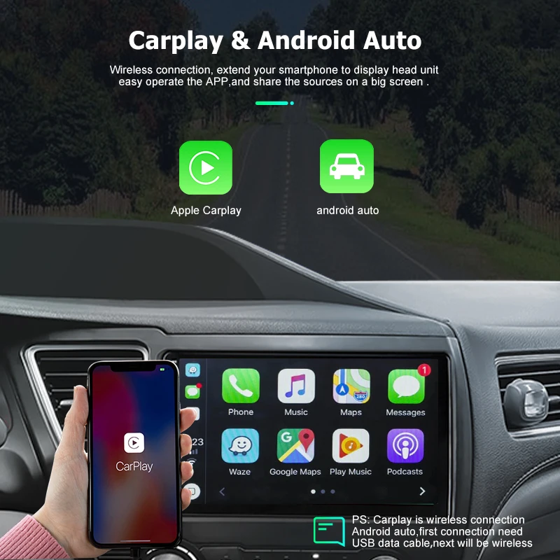 Фото Автомобильный радиоприемник Android Carplay для Honda Airwave 2005 2010, GPS-навигатор, мультимедийный плеер, стерео экран, магнитофон, головное устройство 4G №4