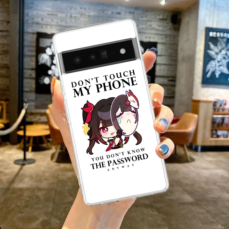 Фото Чехол для телефона Genshin Impact Kawaii с рисунком для Google Pixel 9 Pro XL 8 7 6 Pro 8A 7A 6A 5 4 5A 4A 3A XL №2