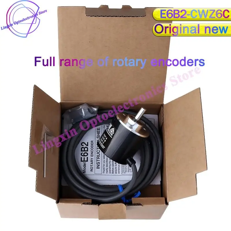 E6B2-CWZ6C Энкодер 20 30 40 60 100 200 360 400 500 600 1000 1024 1800 2000 2500P/R 5-24v E6B2CWZ6C Поворотный энкодер Оригинальный новый