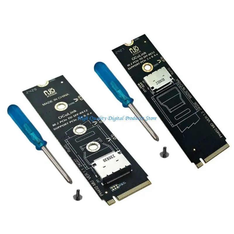 Фото U2JE M.2 PCIE NVME в SFF 8612 Адаптерная адаптерная адаптерная карта SFF8611 SFF8612 Быстрая передача данных Увеличение решения №4