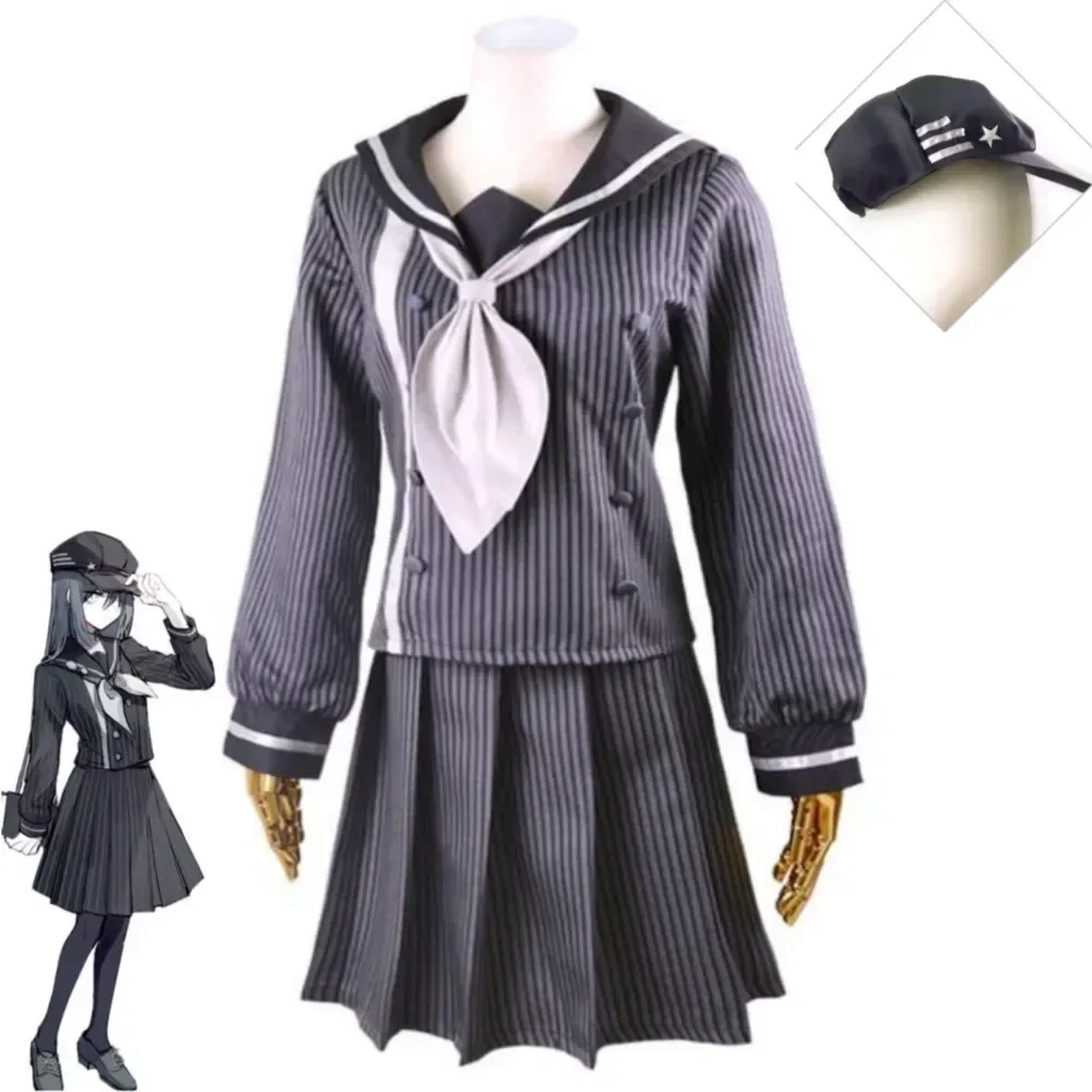 25 аниме-игра Danganronpa V3: Killing Harmony Saihara Shuichi, карнавальный костюм Dangan Ronpa, женский наряд, школьная форма моряка JK