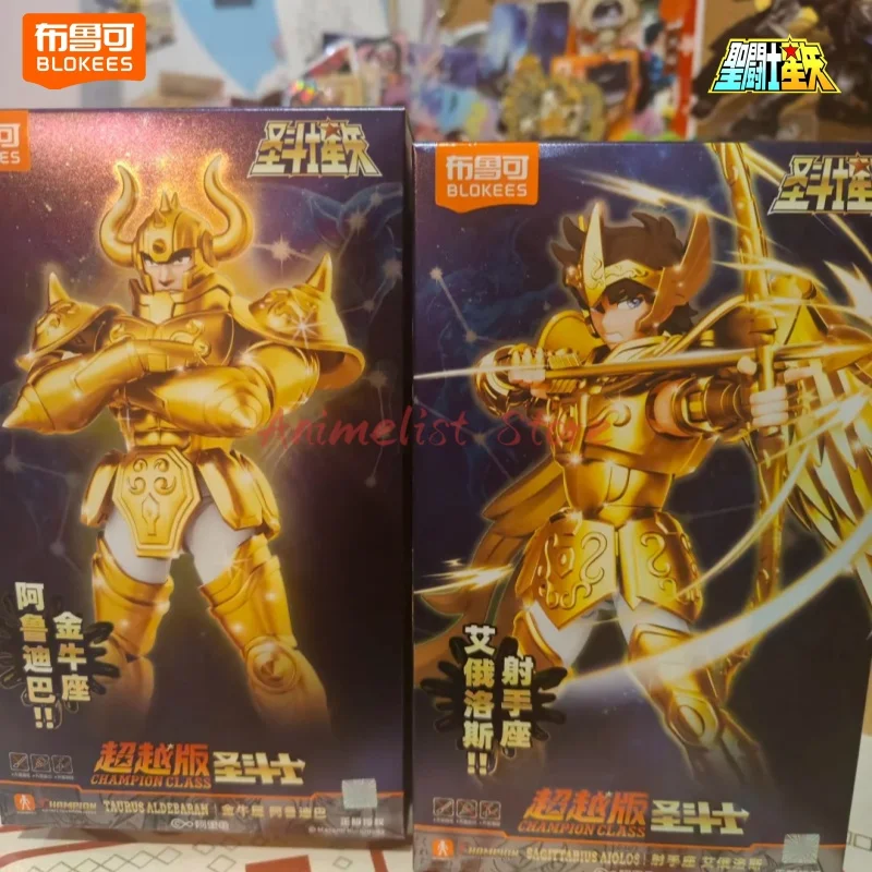 Фото В НАЛИЧИИ Blokees Saint Seiya, экшн-фигурка Taurus Aldebaran Champion Class, оригинальная игрушка в сборе, модель, комплект, коллекция кукол, подарок №2