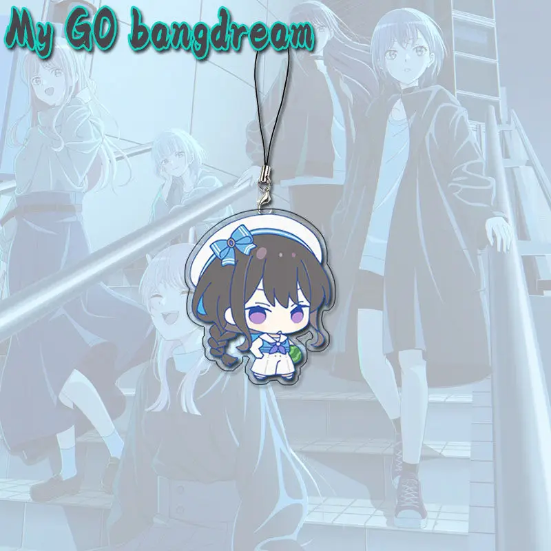 Фото BanG Dream MyGO Sailor Suit Ремешок для мобильного телефона Anon Chihaya Kawaii Ремни Taki Shiina Милый подвесной веревочный чехол для телефона Декор Подарок №5