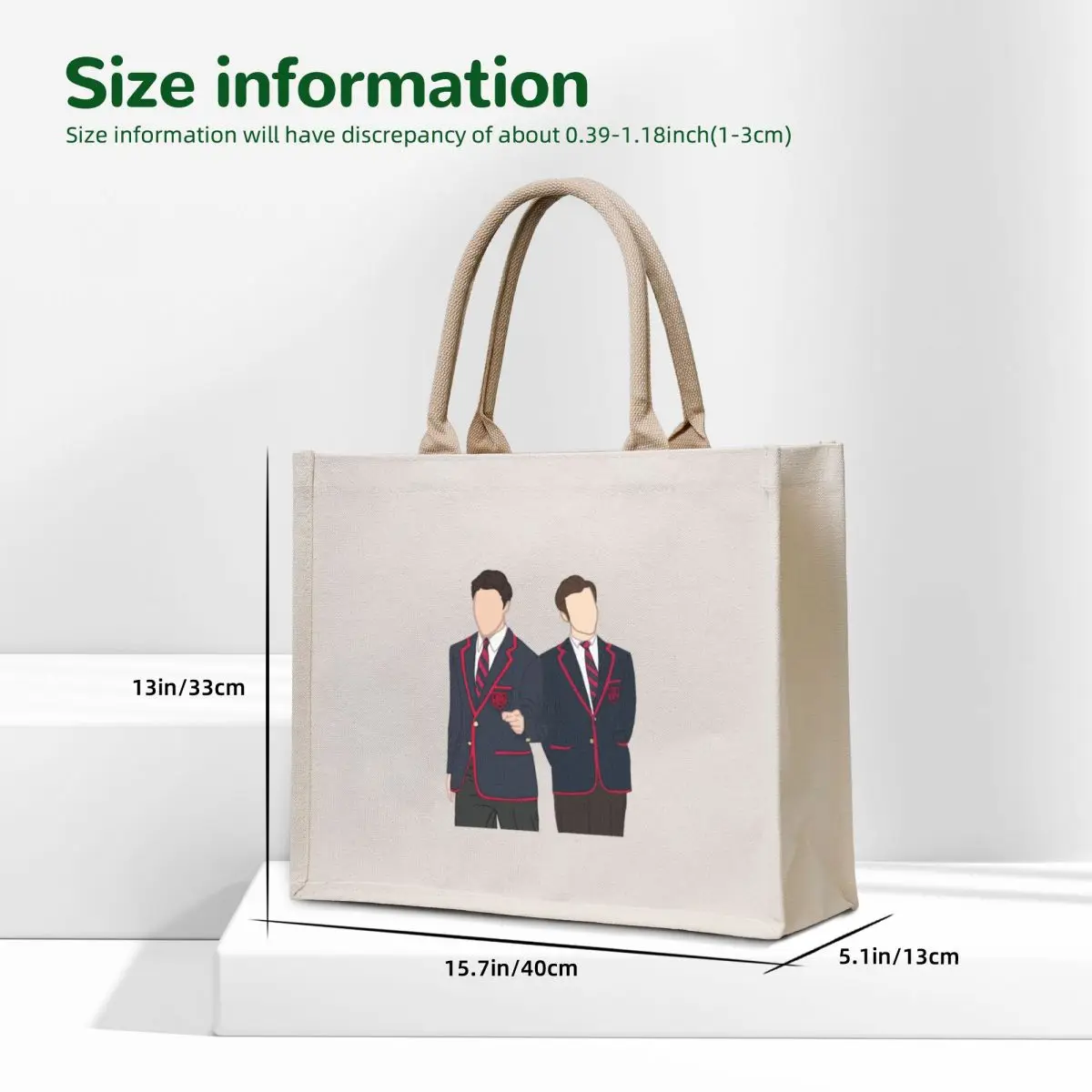 Фото glee: kurt and blaine Tote Bag, складная многоразовая сумка, холщовая сумка-тоут, холщовая сумка №5