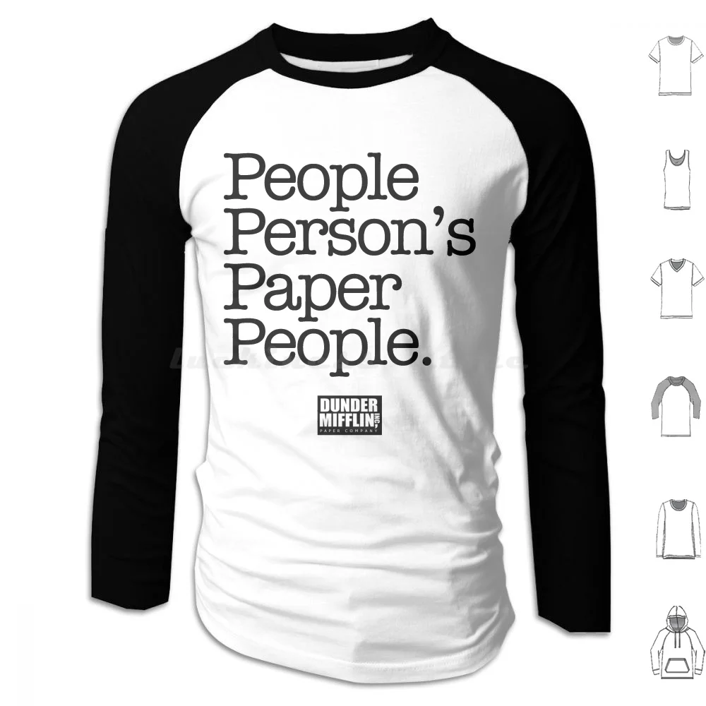 Толстовка People's Paper People из хлопка с длинными рукавами Office15 Dunder Mifflin Michael Dwight Schrute Jim Halpert Pam