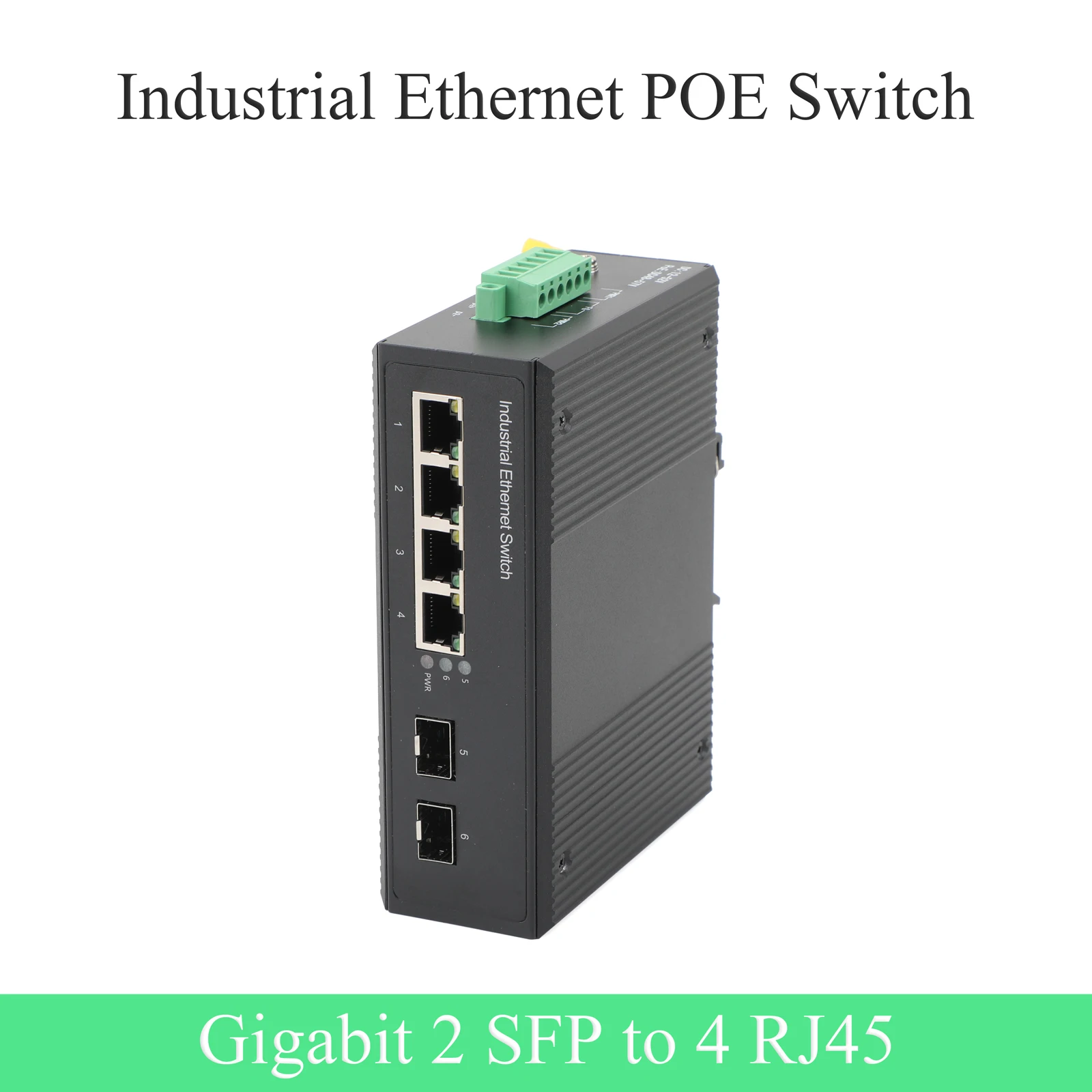 Гигабитный промышленный трансивер SFP, 2 SFP на 4 POE, 10/100/1000 м, оптоволоконный переключатель, модули 550 м/2 км/3 км для промышленной сети