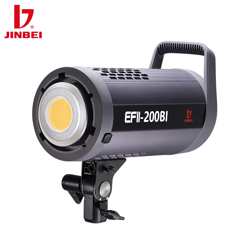 JINBEI EFII200BI Bi-color 2700-6500k 200W Светодиодный фотографическое освещение для Youtube /Tiktok/съемки в реальном времени/фотосъемки
