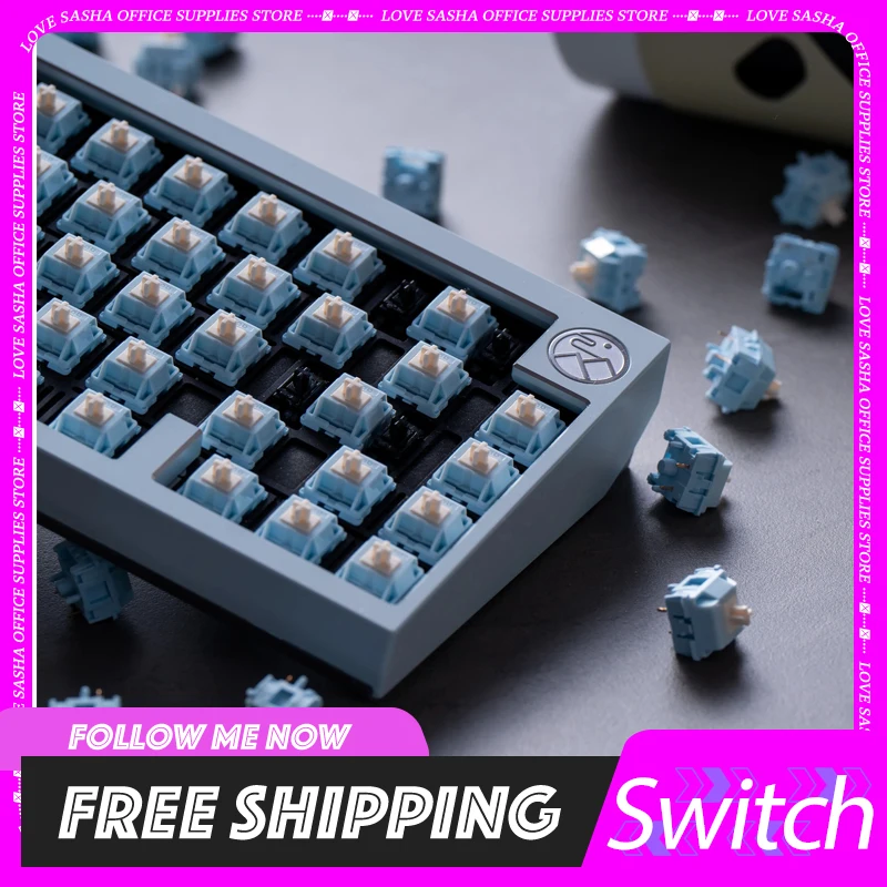 Xllab X Hmx Yogurt Switch Hifi Linear Axis Customized Factory Lubricated Switch Mechanical Keyboard Pc Gamer Accessories Gifts
