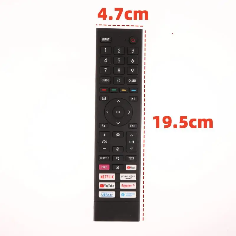 1 шт. для телевизора Hisense QLED 4K UHD 43A6G 50A6G 55A6G 60A6G 65A6G 70A6G 75A6G без голоса, новый пульт дистанционного управления ERF3B80H (art.: 3920ce0b39c20) - 3920ce0b39c20