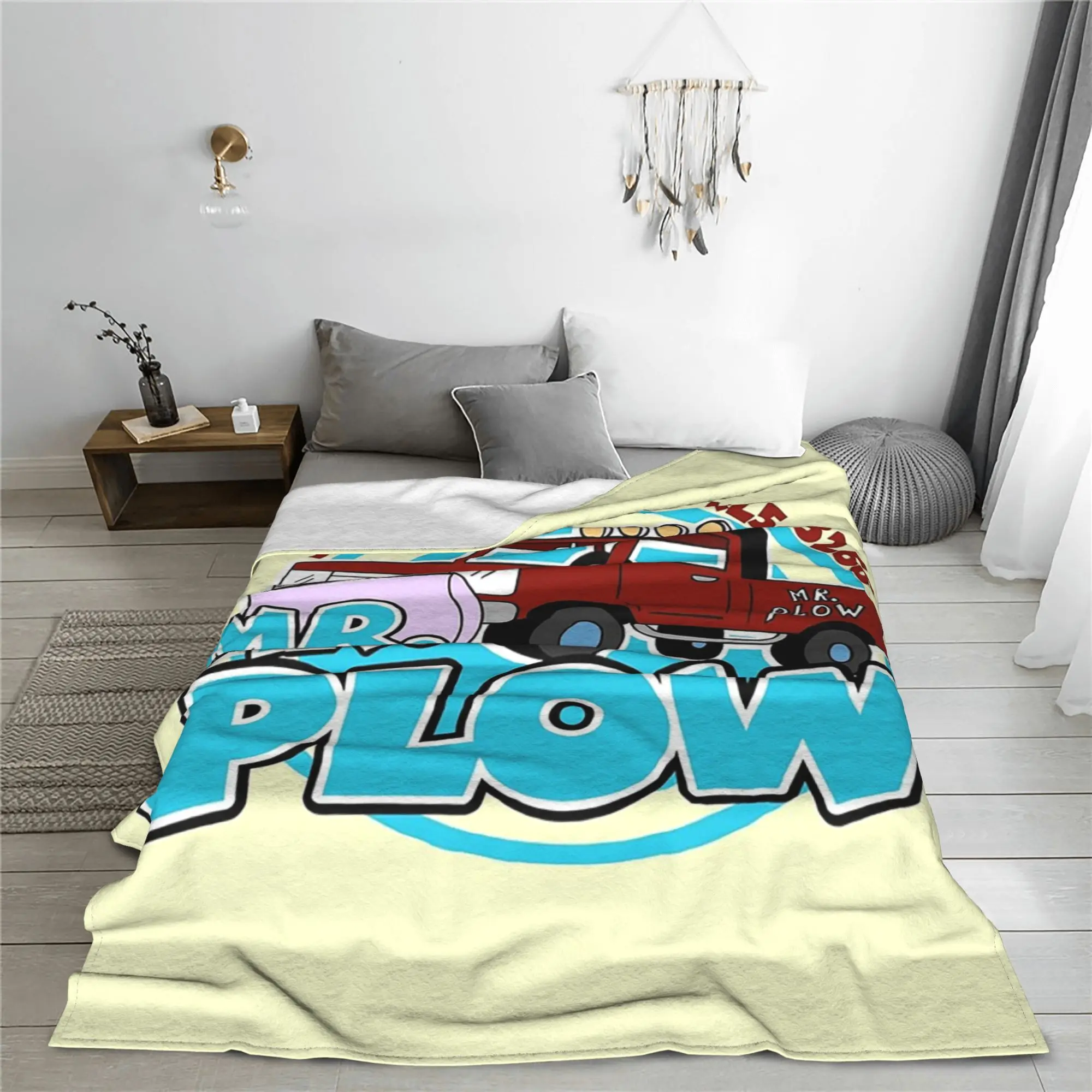 Одеяло Mr Plow Thats My Name, супер мягкое флисовое одеяло для дивана для дома, спальни, офиса, покрывало, одеяло