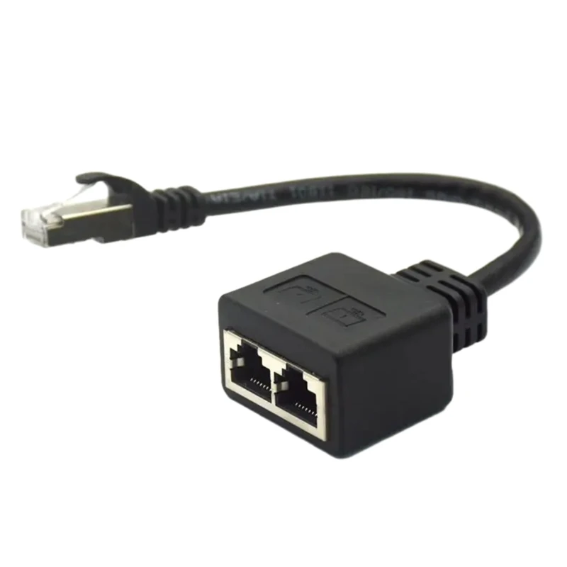 Кабель-адаптер-разветвитель RJ45 с 1 штекером на 2 гнезда для Ethernet 7 Ethernet 96BA