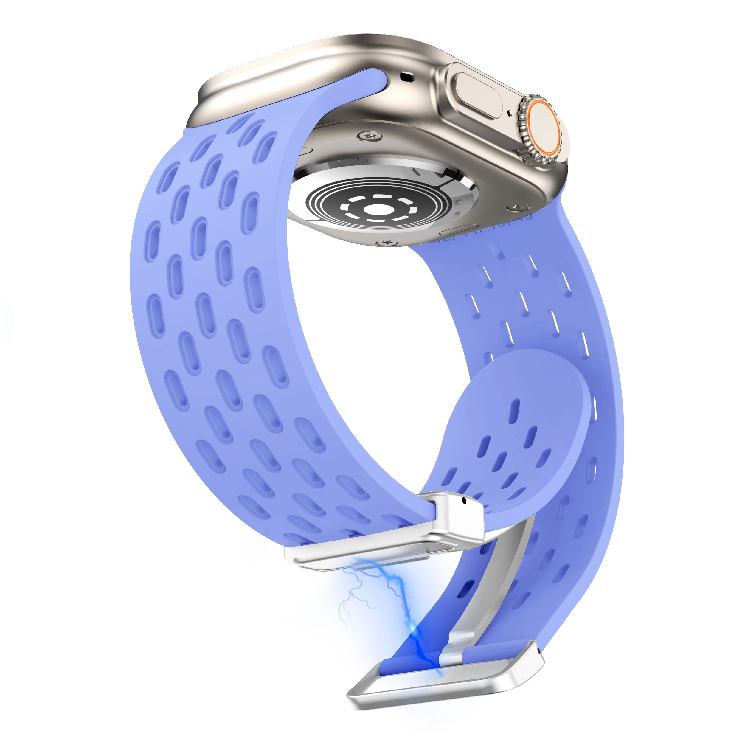 Фото Ремешок для часов Apple Watch 42 мм 44 мм 45 мм 49 мм, спортивные браслеты серии Ultra SE 9 8 7 6 5 4 3 2 1, фиолетовый женский браслет №3