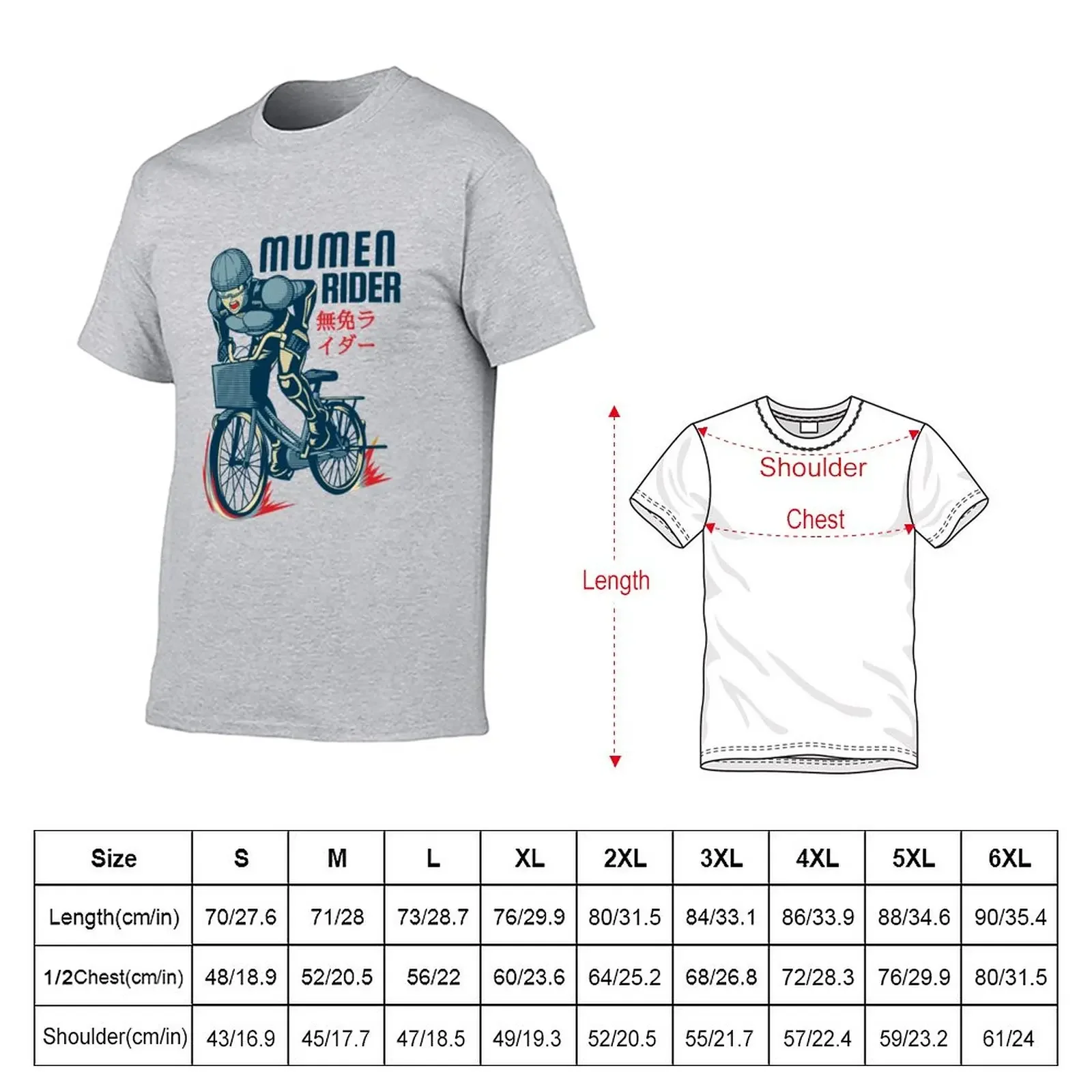 Фото Футболка Mumen Rider, летние топы, мужские футболки большого размера №2