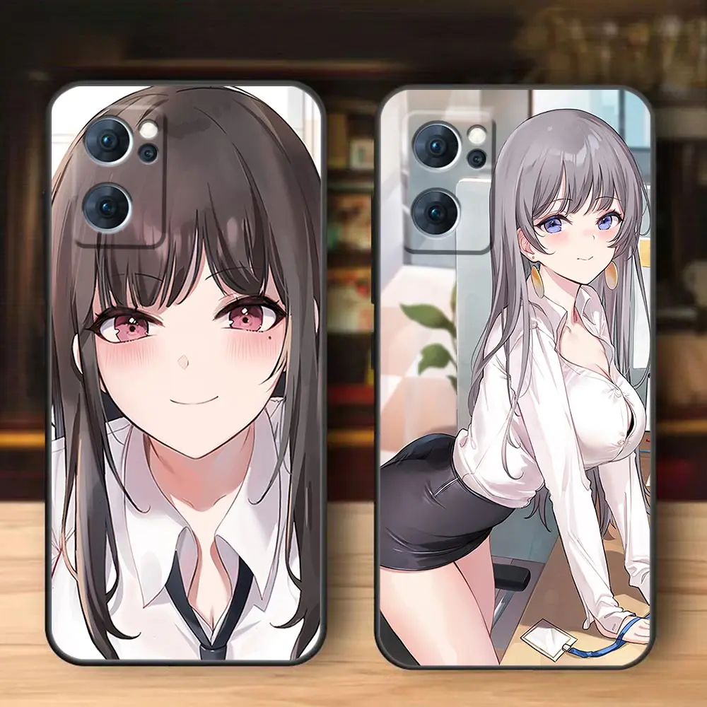 Zerochan, аниме-E, модель для OPPO RENO 7, 8, RENO6, 5, 4, 3, 2, 2F, 10 PRO PLUS, 4G, Funda Coque FIND, X2, X3, FINDX5