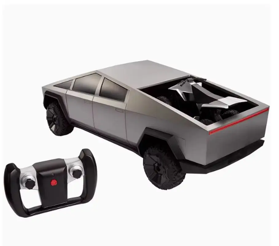 Фото Hot Whells 1:12 Rc Cybertruck Offroad Station Wagon Бэтмобиль Радиоуправляемый автомобиль Моделирование пикапа Модель детские игрушки Игрушка для мальчиков №3