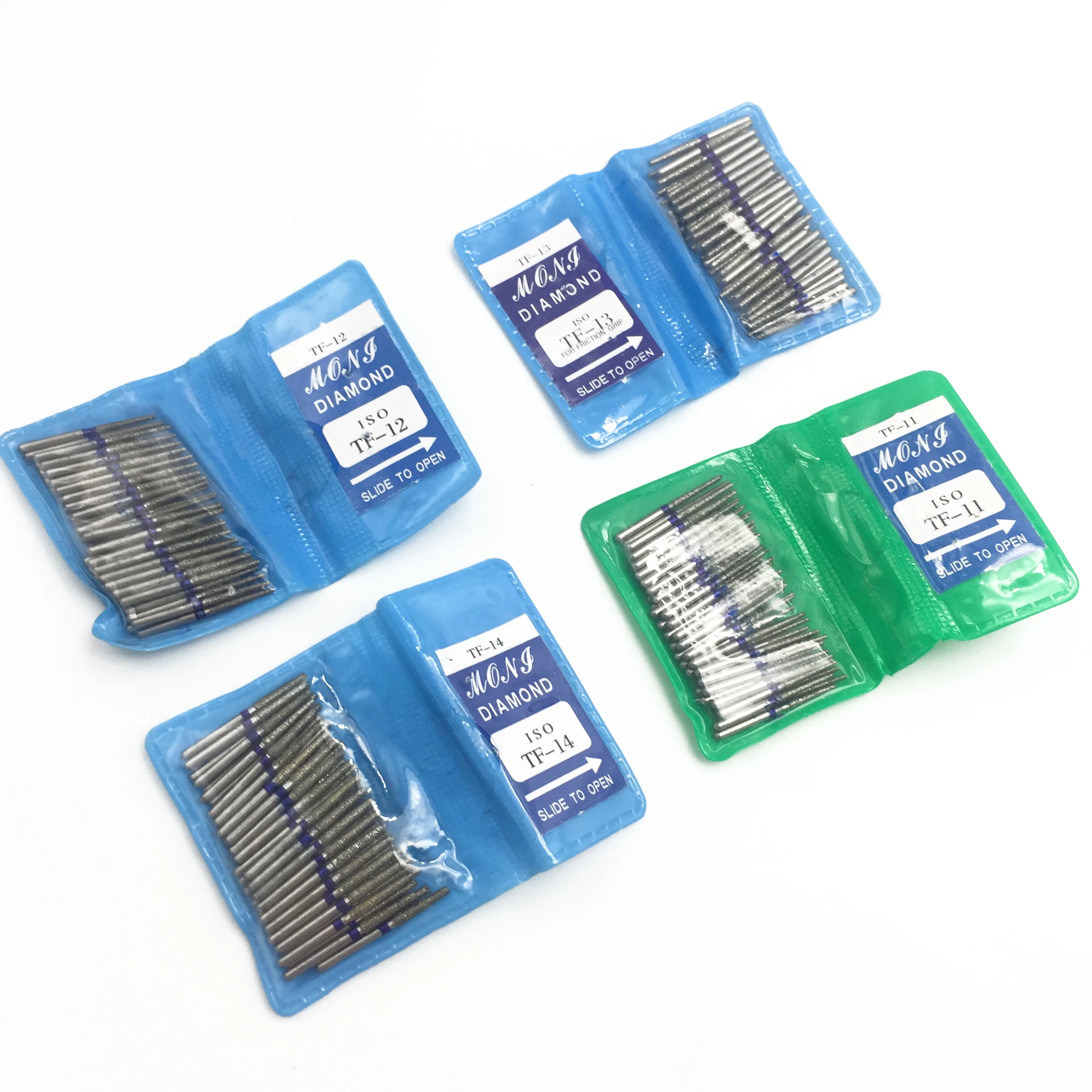 50 шт./пакет, серия TF, Dental FG, высокоскоростные боры, стоматологические зубы, материалы для полировки 7 типов, опционально