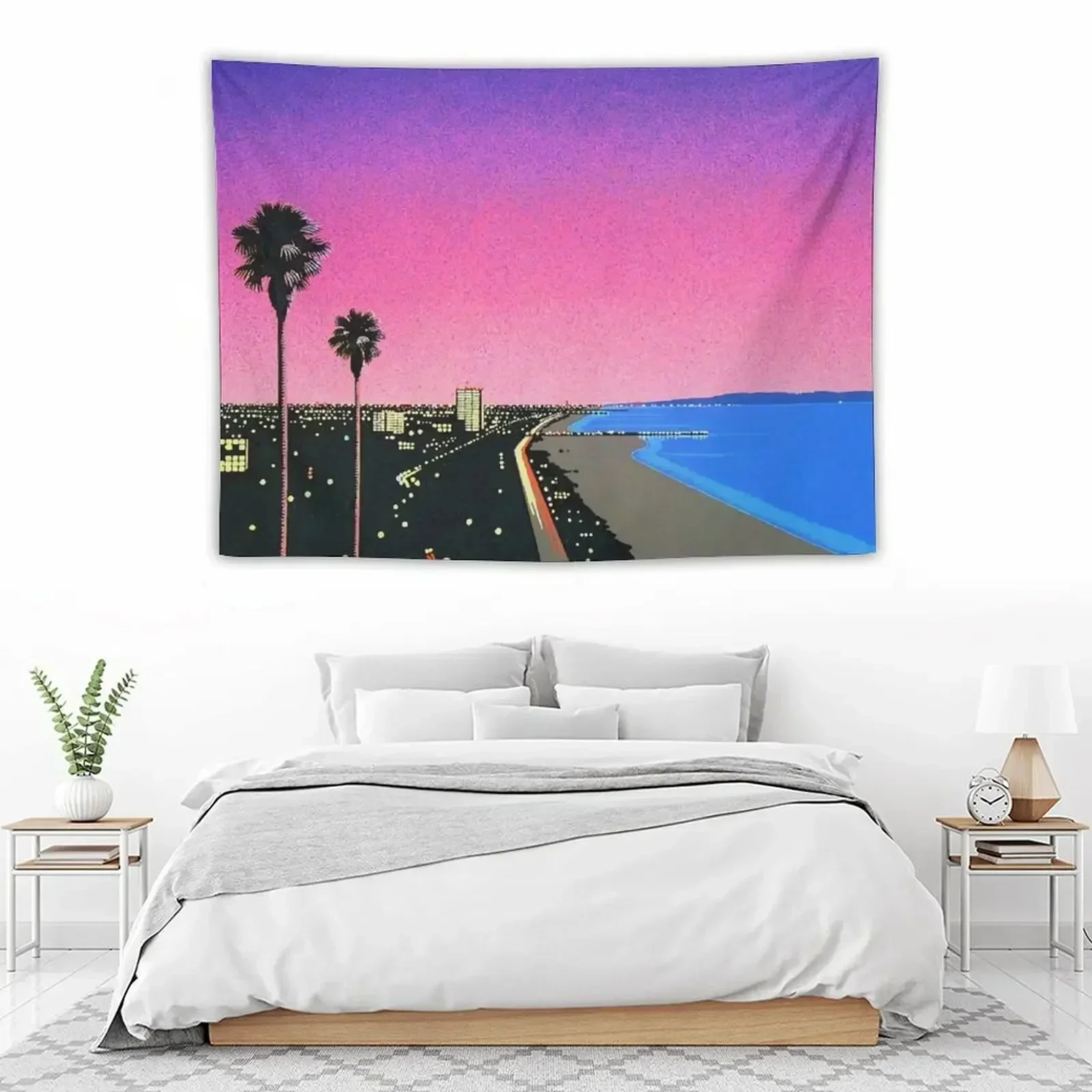 Фото Влажный klopo hiroshi nagai Vaporwave отличаются Gobelin Украшения комнаты Открытый декор Гобелен №4