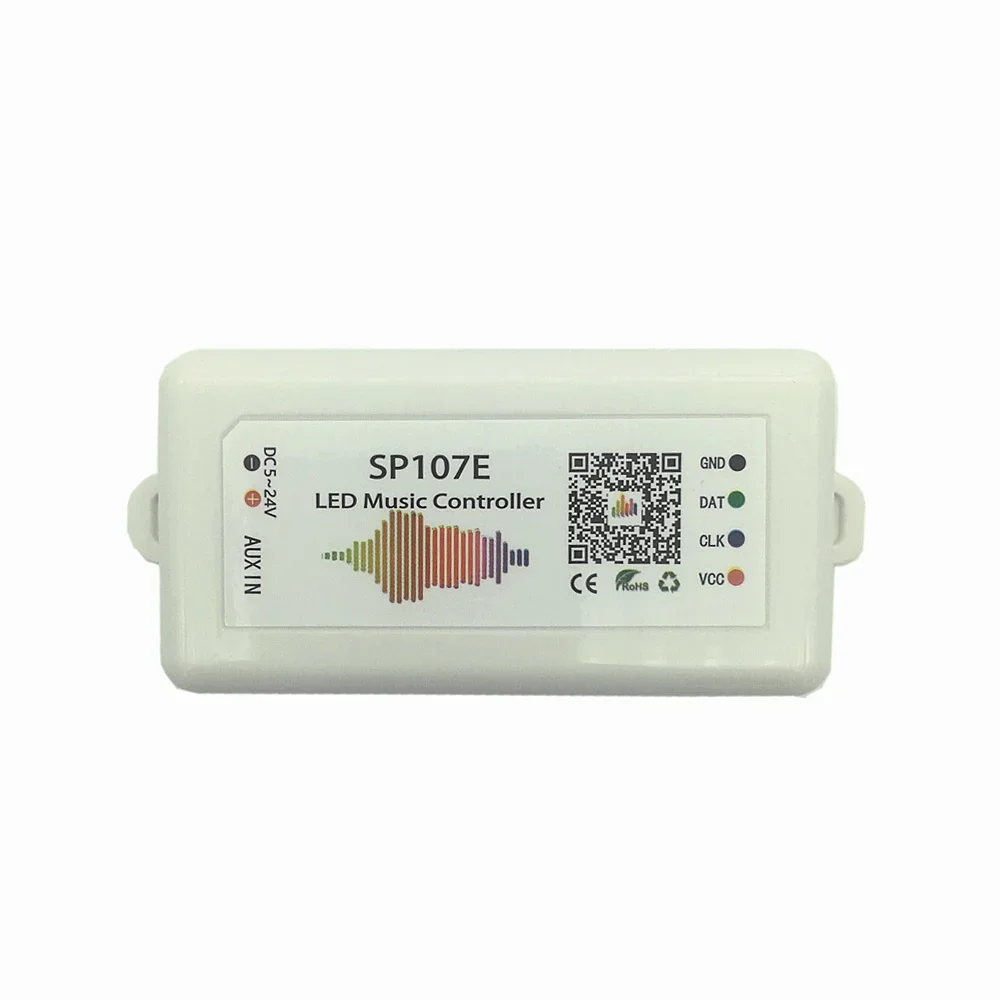 10 шт. SP107E светодиодный контроллер WIFI Bluetooth Pixel IC SPI Music через приложение для телефона для WS2812 SK6812 SK9822 RGBW APA102 Strip DC5-24V