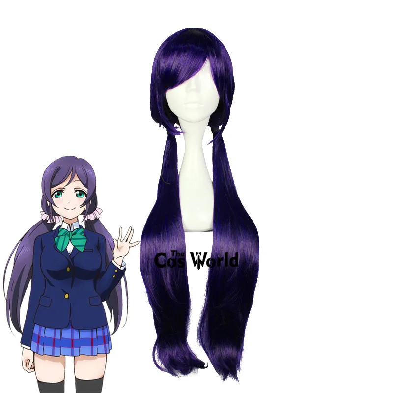 Парик для косплея Love Live Tojo Nozomi длиной 85 см, термостойкие искусственные волосы + шапочка для парика из аниме
