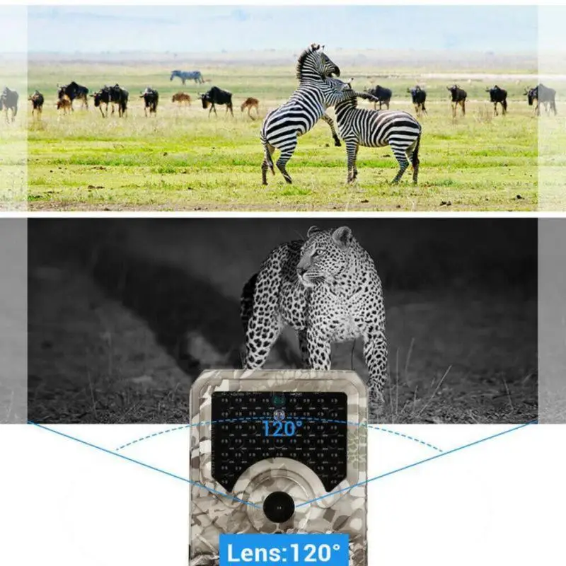Фото Охотничья камера 3mp Color Cmos 12mp Trail Camera 0. Водонепроницаемая камера 8s для наружного применения №3