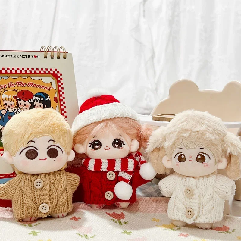 Для Labubu Ropa Outfit Kawaii свитер и милая шерстяная шапка, аксессуары Labubu