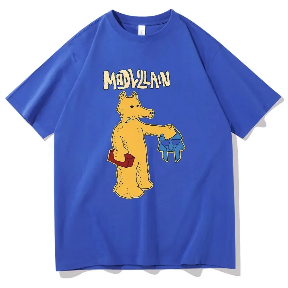 Забавный мультяшный рэп, футболки с принтом Quasimoto, рэпер Mf Doom Mad Villian, футболка с графическим рисунком для мужчин и женщин, трендовая футболка в стиле хип-хоп большого размера (art.: 3920ccda03a7b) - 3920ccda03a7b